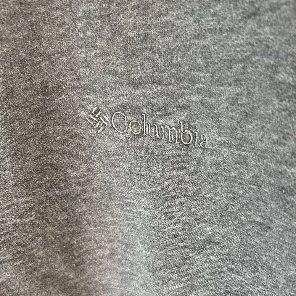 Columbia Mens XXL Charcoal Gray Heather Crewneck Fleece Sweatshirt Relaxed Fit - Picture 9 of 9
